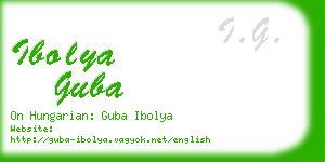 ibolya guba business card